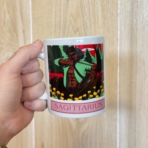 Vintage Sagittarius Zodiac Astrology Birthday Mug 70s 80s